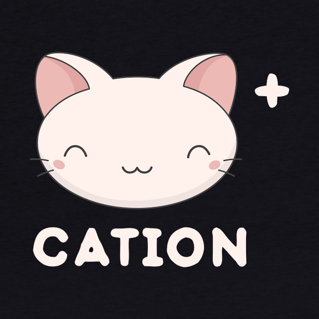 Kawaii Cute Cation Cat Science T-Shirt by happinessinatee